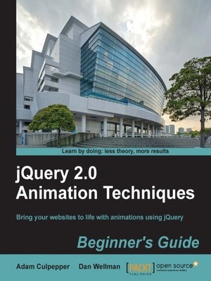 cover image of jQuery 2.0 Animation Techniques Beginner's Guide